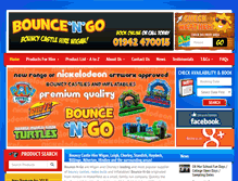 Tablet Screenshot of bounce-n-go.co.uk